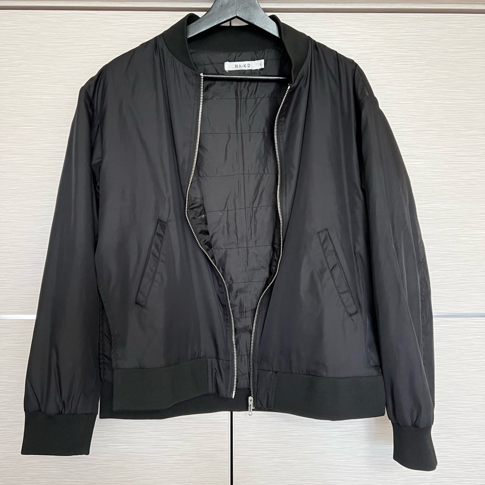 NA-KD Black Jacket with Flower Print in Size 36 - Picture 2 of 10